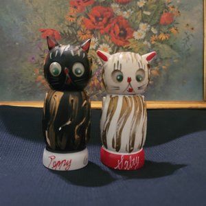 Napco Peppy and Salty Kitsch Salt and Pepper Shakers